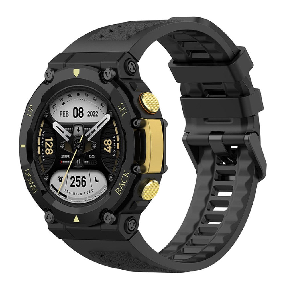 Mega nydelig Amazfit T-Rex 2 Silikone Rem - Sort#serie_6