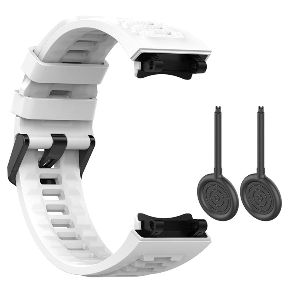 Mega nydelig Amazfit T-Rex 2 Silikone Rem - Hvid#serie_8