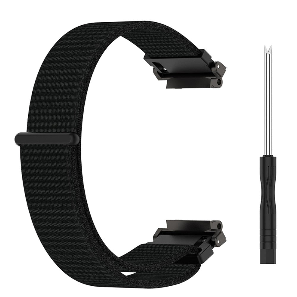 Meget flot Amazfit T-Rex 2 Nylon Rem - Sort#serie_4