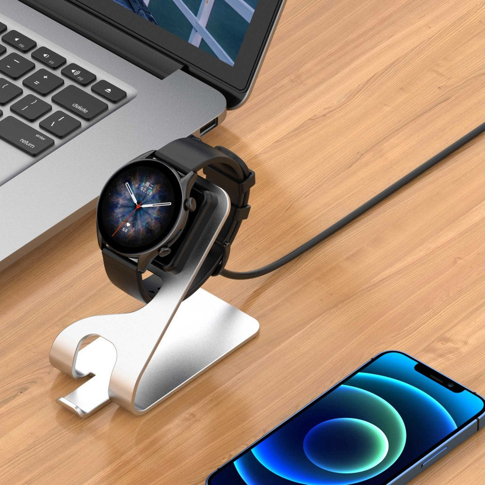 Metal Universal Amazfit Ladestation - Sølv#serie_1