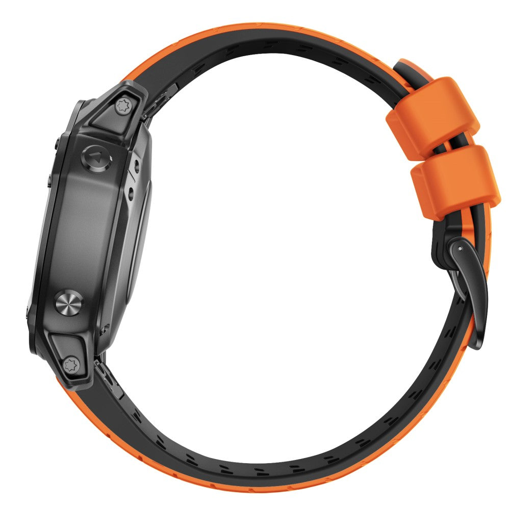 Super Sejt Silikone Universal Rem passer til Smartwatch - Orange#serie_2