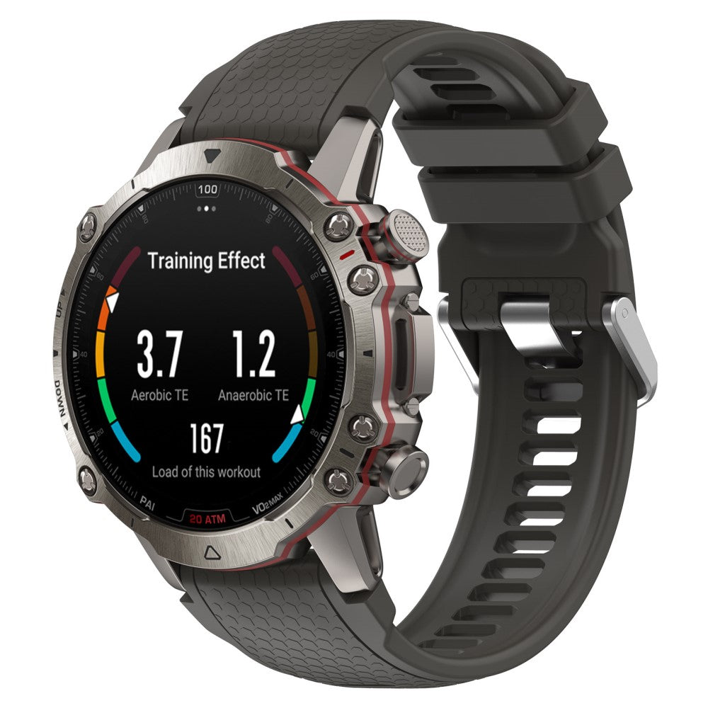 Helt Vildt Godt Silikone Universal Rem passer til Smartwatch - Sølv#serie_7