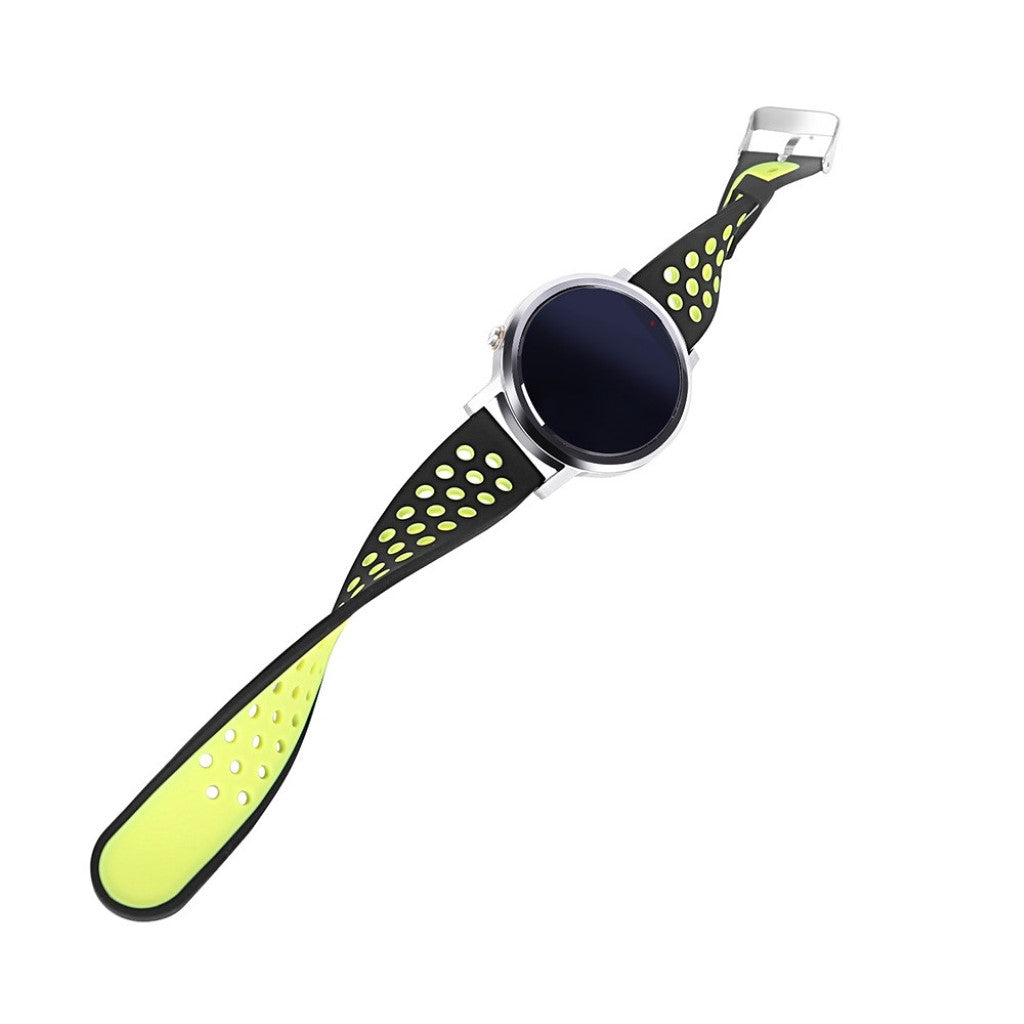 Meget hårdfør Universal Fossil Silikone Rem - Sort#serie_5