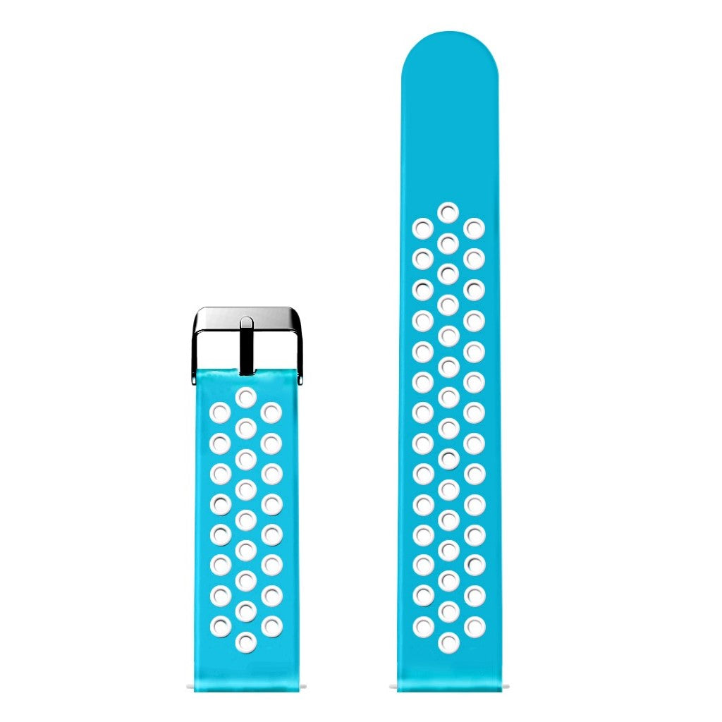 Meget hårdfør Universal Fossil Silikone Rem - Blå#serie_7