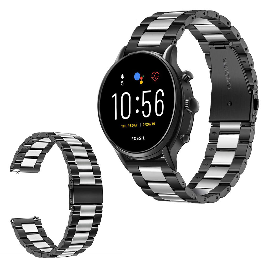 Fossil Gen 5 Carlyle HR / Fossil Gen 5 Julianna HR Metal Rem - Sรธlv#serie_010