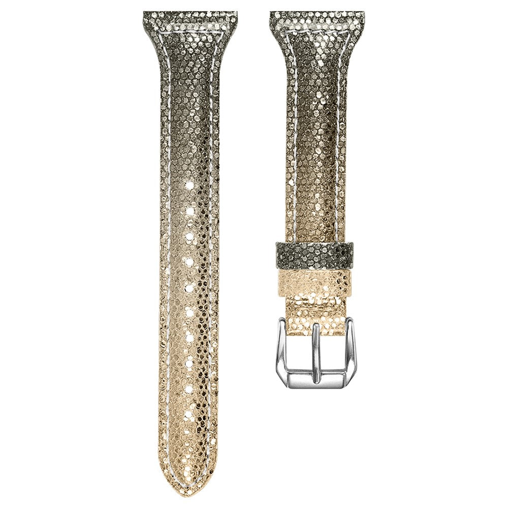 Rigtigt sejt Fossil Gen 5 Carlyle HR รgte lรฆder Rem - Guld#serie_1