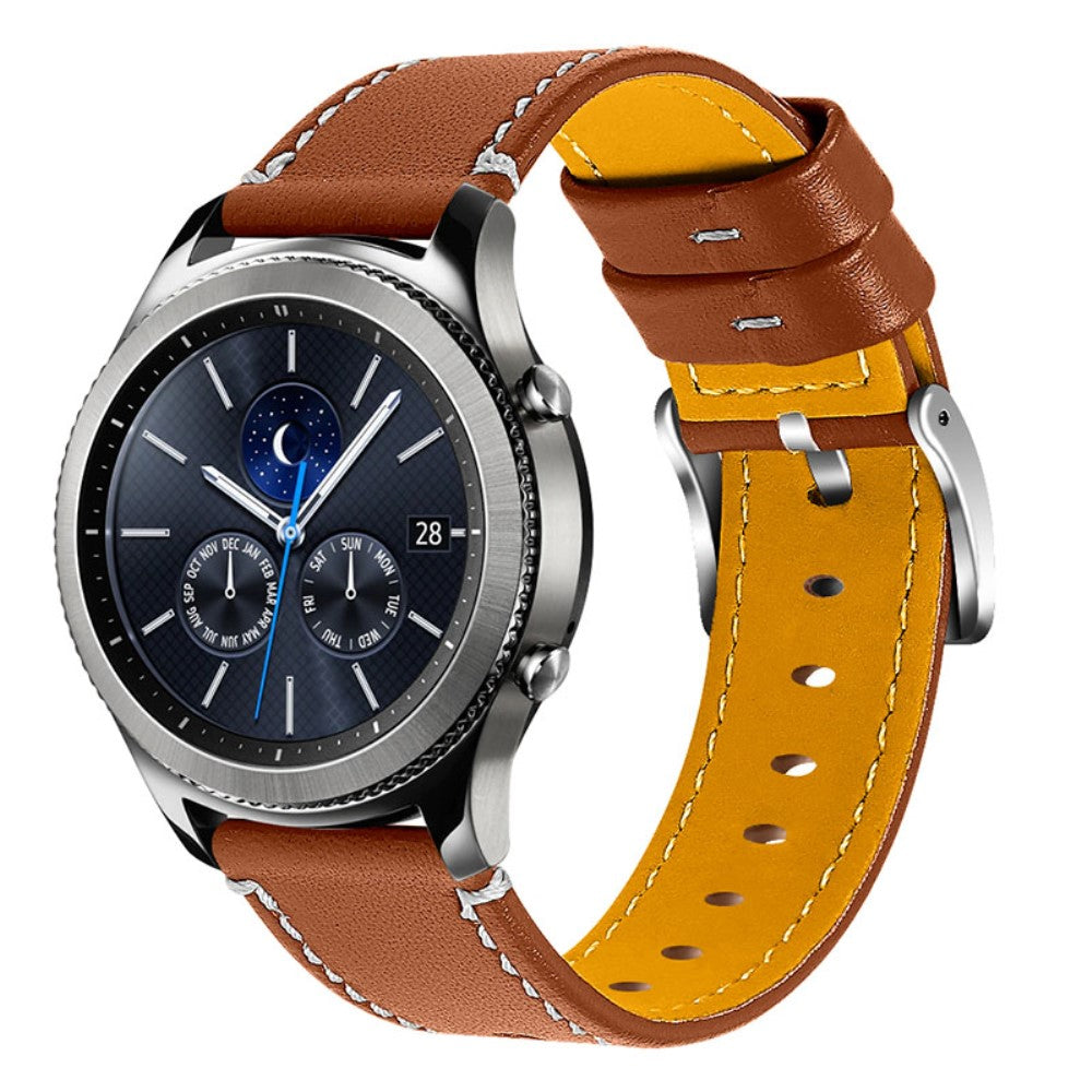 Rigtigt godt Fossil Gen 5 Carlyle HR รgte lรฆder Rem - Brun#serie_1