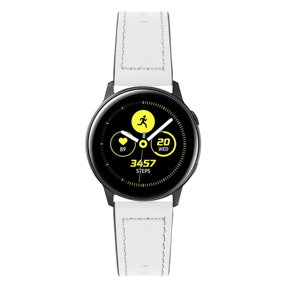 Mega smuk Universal Ticwatch รgte lรฆder Rem - Hvid#serie_1