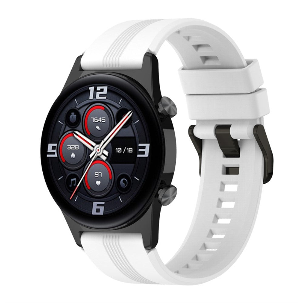 Super kรธnt Honor Watch GS 3 Silikone Rem - Hvid#serie_1
