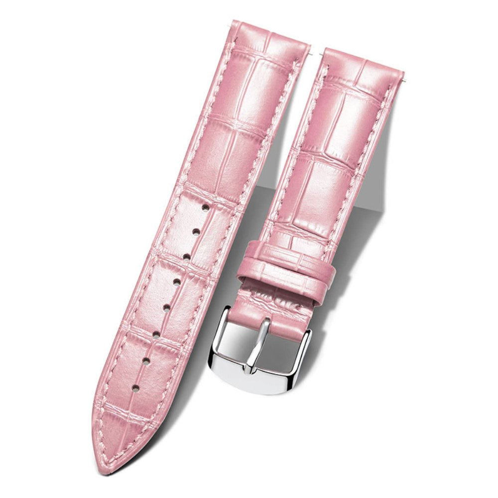 Haylou Solar LS05 / Xiaomi Mi Watch Color รgte lรฆder Rem - Pink#serie_1