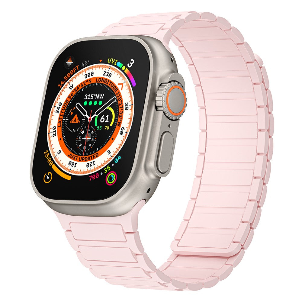 Helt Vildt Fint Silikone Universal Rem passer til Apple Smartwatch - Pink#serie_2