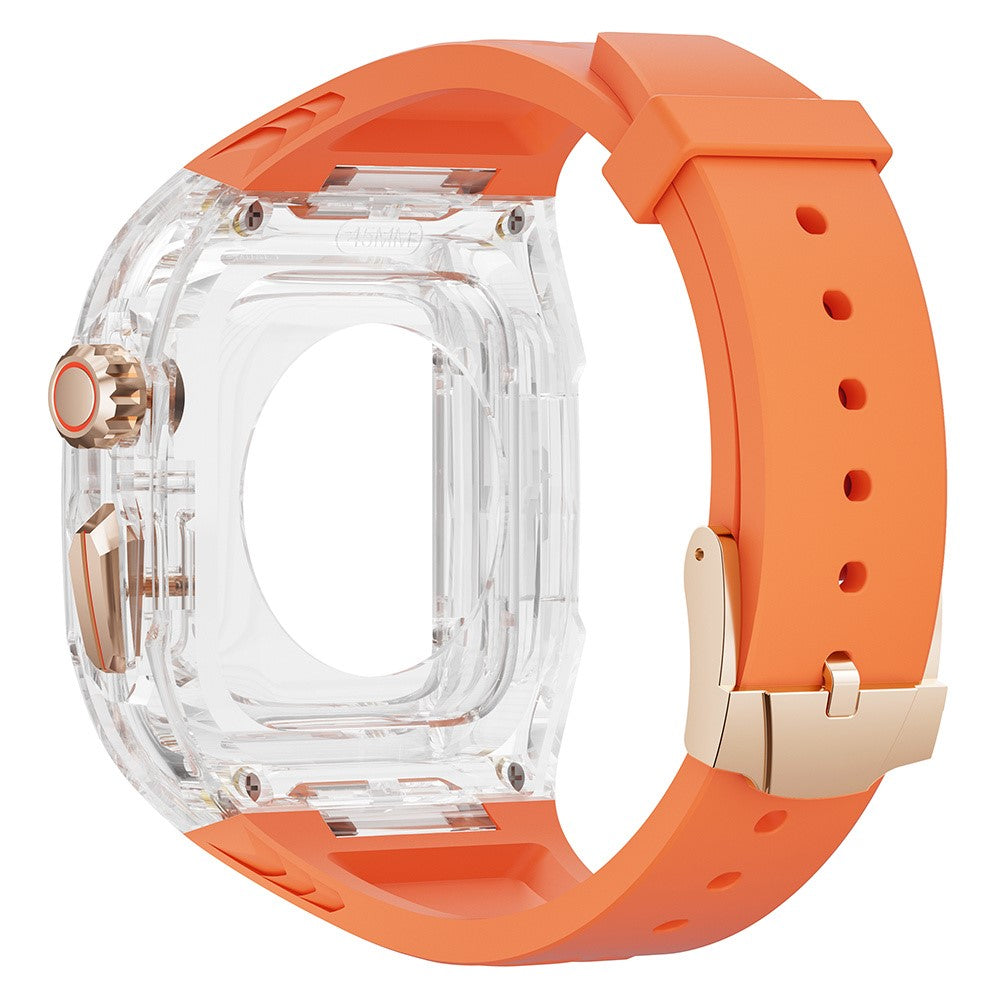 Super Tough Apple Smartwatch Silicone Universel Strap - Orange#serie_1