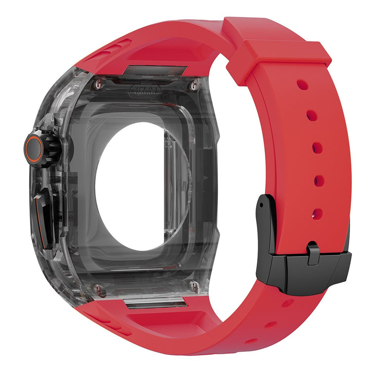 Super Tough Apple Smartwatch Silicone Universel Strap - Red#serie_6