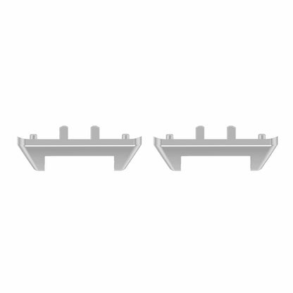 1 Pair Samsung Galaxy Fit3 Watch Strap Metal Connector 12mm Wrist Band Adapter - Black - Silver#serie_3