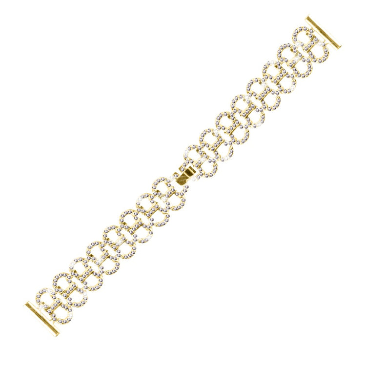 Verizon Gizmo Watch 1 Rhinestones Decor Gourd Shape Watch band Alloy Strap - Gold#serie_2