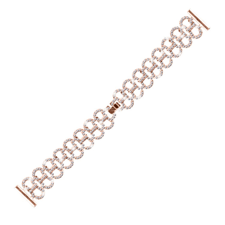 Huami Amazfit Youth Edition 20mm Watch band Rhinestones Decor Gourd Shape Alloy Strap - Rose Gold#serie_5