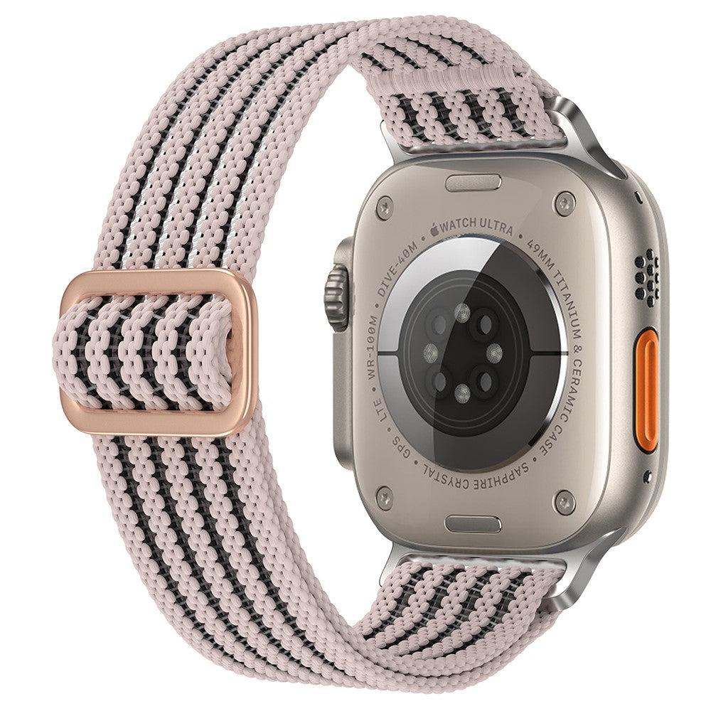 Apple Watch Series 41mm - 40mm - 38mm Woven Nylon Watch Strap Breathable Band - Pink#serie_6