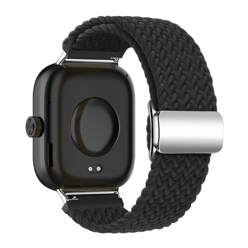 Xiaomi Smart Band 8 Pro / Redmi Watch 4 Loop Strap Magnetic Buckle Woven Watch Band - Black#serie_8