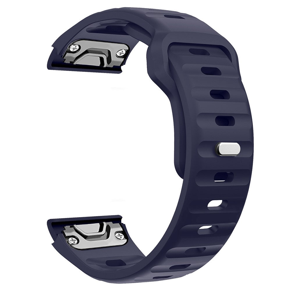 Garmin Fenix 7X Soft Silicone Watch Strap Adjustable Wrist Band Replacement - Midnight Blue#serie_6