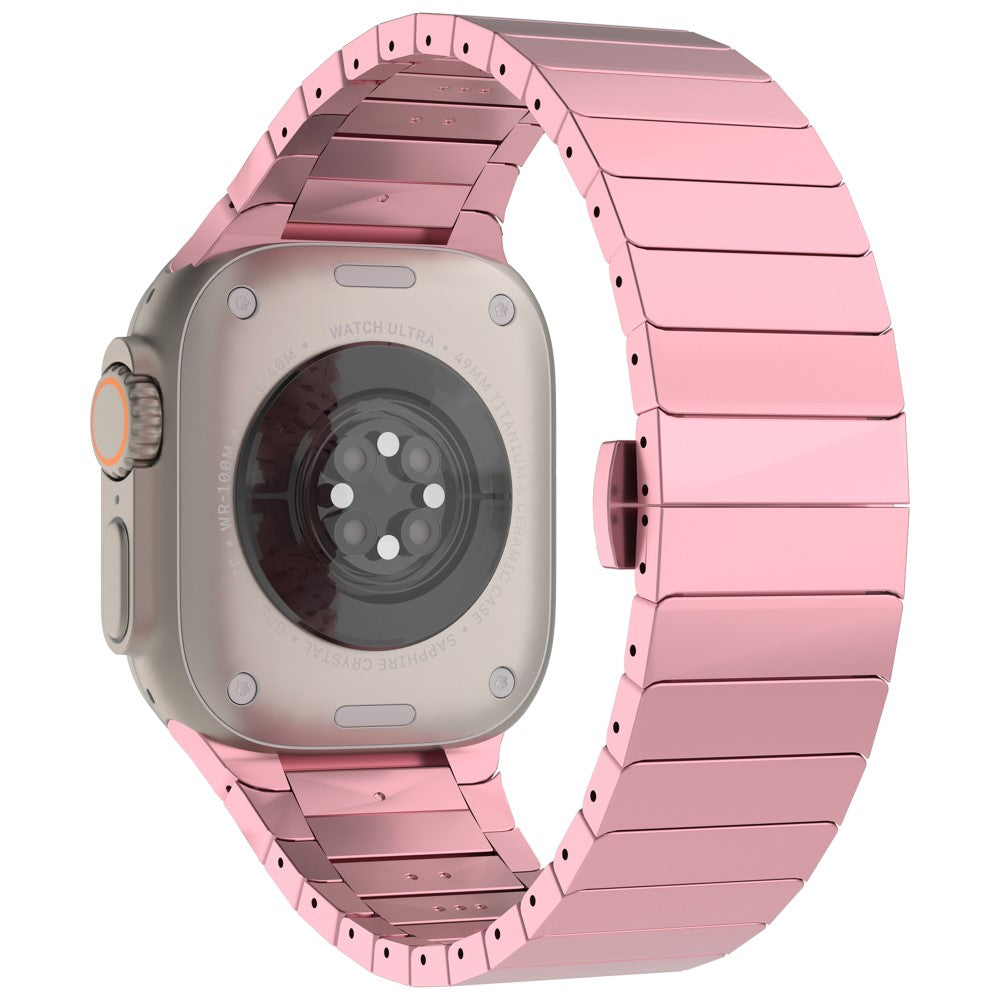 Apple Watch Series 49mm - 45mm - 44mm - 42mm Zinc Alloy Men Watch Strap - Pink#serie_1