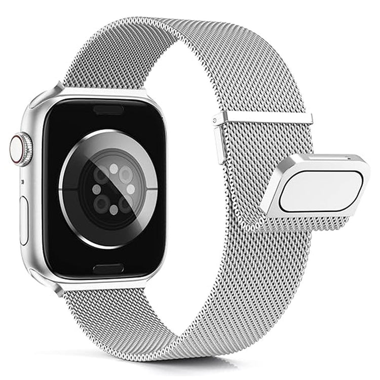 KALEBOL Apple Watch Series 41mm - 40mm - 38mm Milanese Mesh Strap Magnetic Watch Band - Silver#serie_7