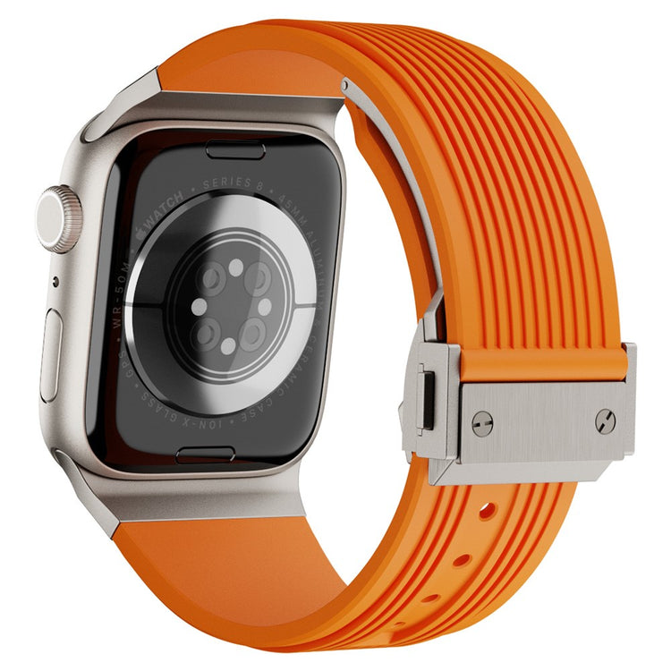 KALEBOL Apple Watch Series 49mm - 45mm - 44mm - 42mm Silicone Watch Band - Orange#serie_3