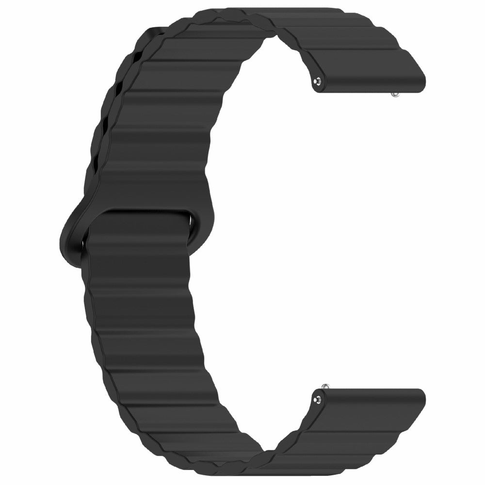 Garmin Vivoactive 5 Magnetic Silicone Watch Band 20mm Adjustable Replacement Strap - Black#serie_6