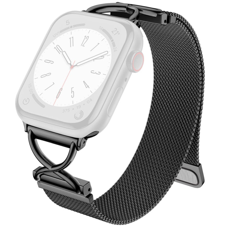 Apple Watch Series 49mm - 45mm - 44mm - 42mm Milanese Metal Band - Black#serie_1