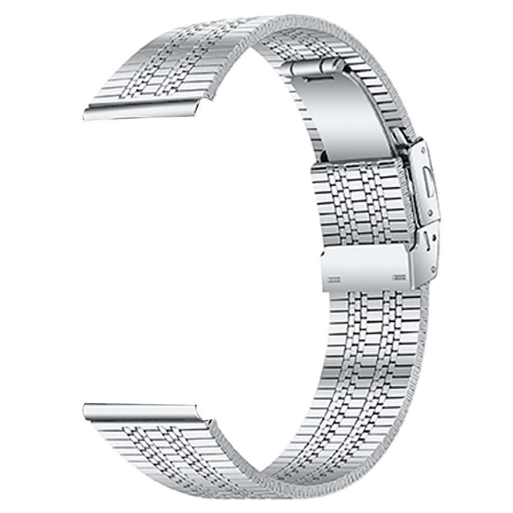 Fossil Gen 5 Garrett Stainless Steel Watch Band Folding Clasp Buckle Wrist Strap - Silver#serie_010