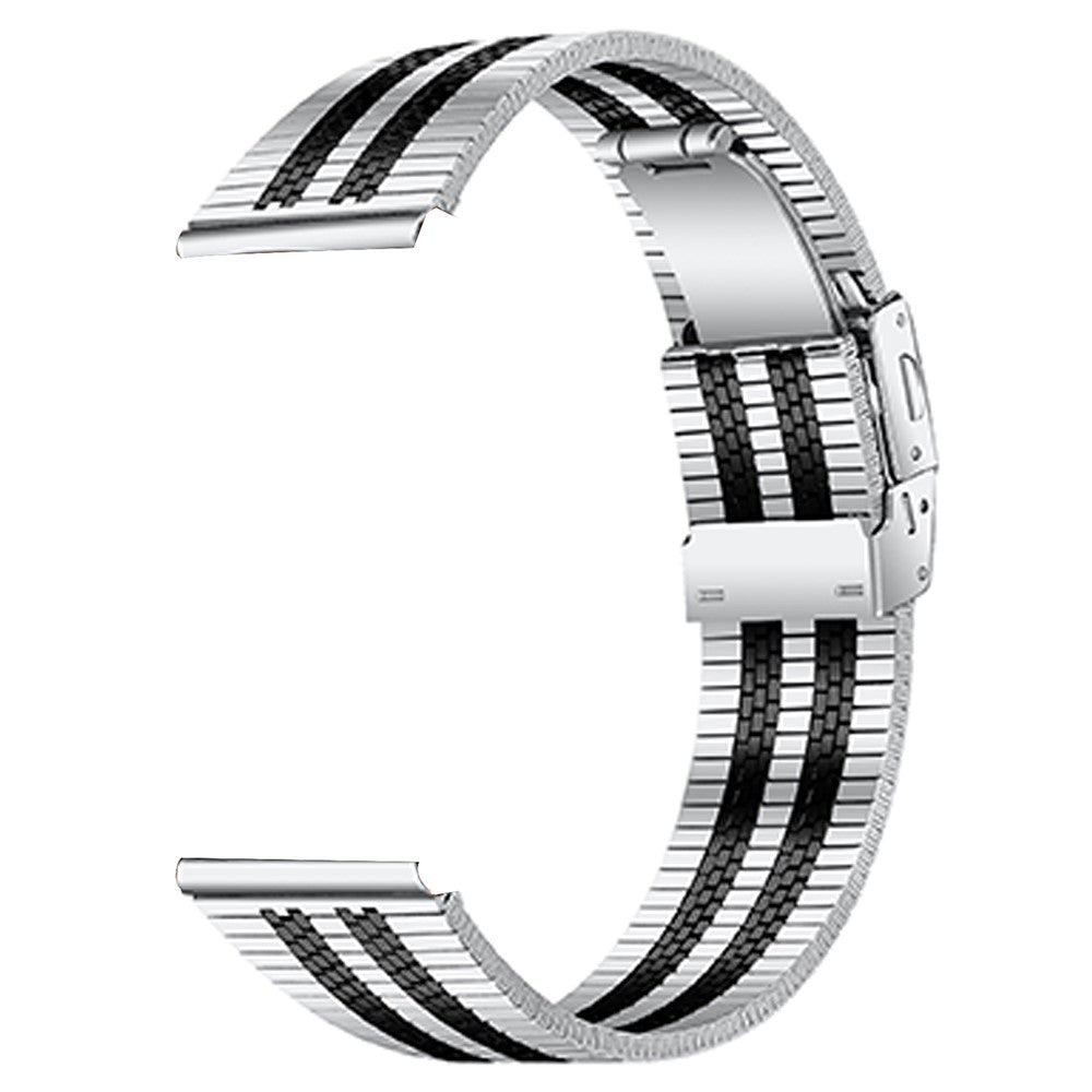 Huawei Watch GT 42mm / 46mm Stainless Steel Band Replacement Watch Strap - Silver / Black#serie_1