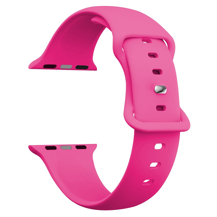 Apple Watch Series 41mm - 40mm - 38mm Watch Strap 8-Shaped Buckle Silicone Band - Rose#serie_2