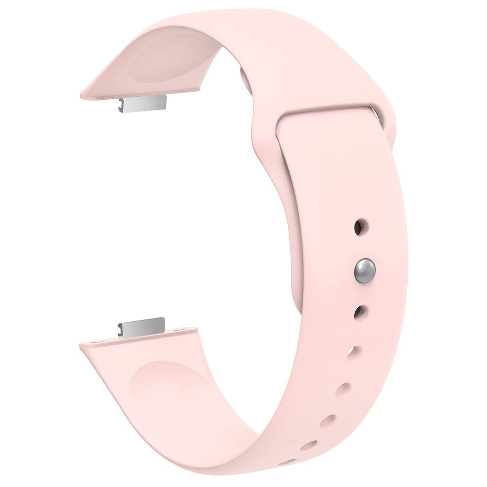 Huawei Watch Fit 3 Replacement Strap Silicone Watch Band with Silver Buckle - Pink#serie_10