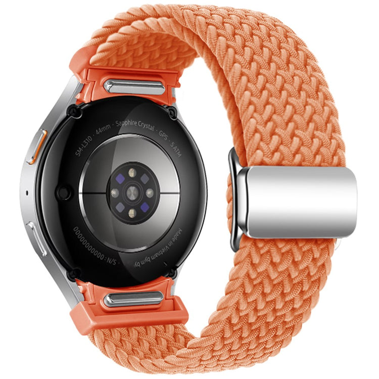 Samsung Galaxy Watch 20mm Braided Watch Band Magnetic Strap - Orange#serie_2