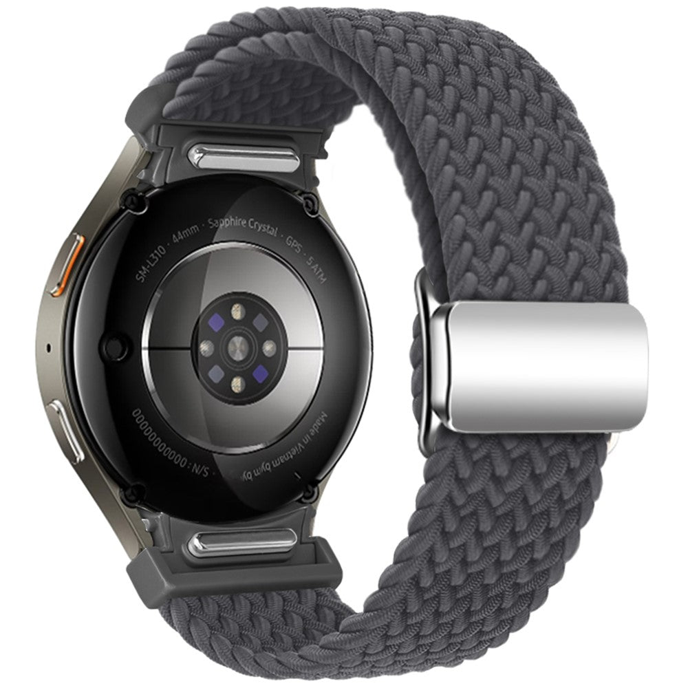 Samsung Galaxy Watch 20mm Braided Watch Band Magnetic Strap - Space Grey#serie_16