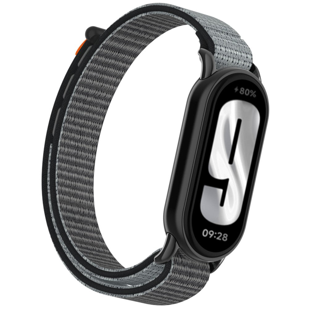 Xiaomi Mi Band 9 / Smart Band 8 Watch Strap Nylon Loop Adjustable Wrist Band - Iron Grey#serie_12