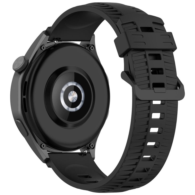 Huawei Watch GT 3 42mm / GT 3 Pro 43mm Silicone Watch Strap 20mm Tire Texture Wrist Band - Black#serie_5