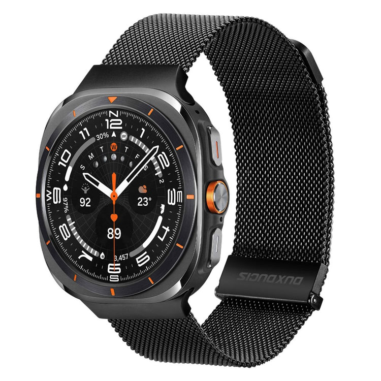 DUX DUCIS Samsung Galaxy Watch Ultra 47mm Magnetic Milanese Watch Band Stainless Steel Strap - Black#serie_1