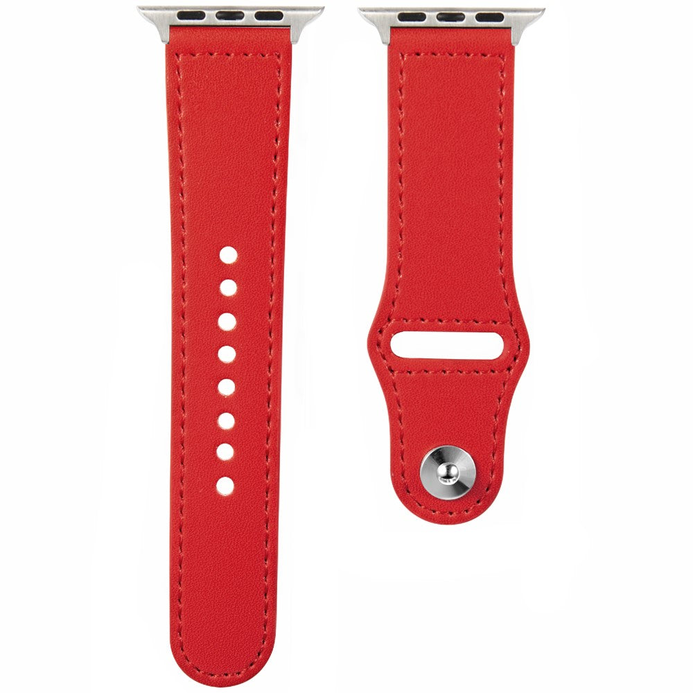 KALEBOL Apple Watch Series 41mm - 40mm - 38mm Watch Strap, Large Buckle - Red#serie_6