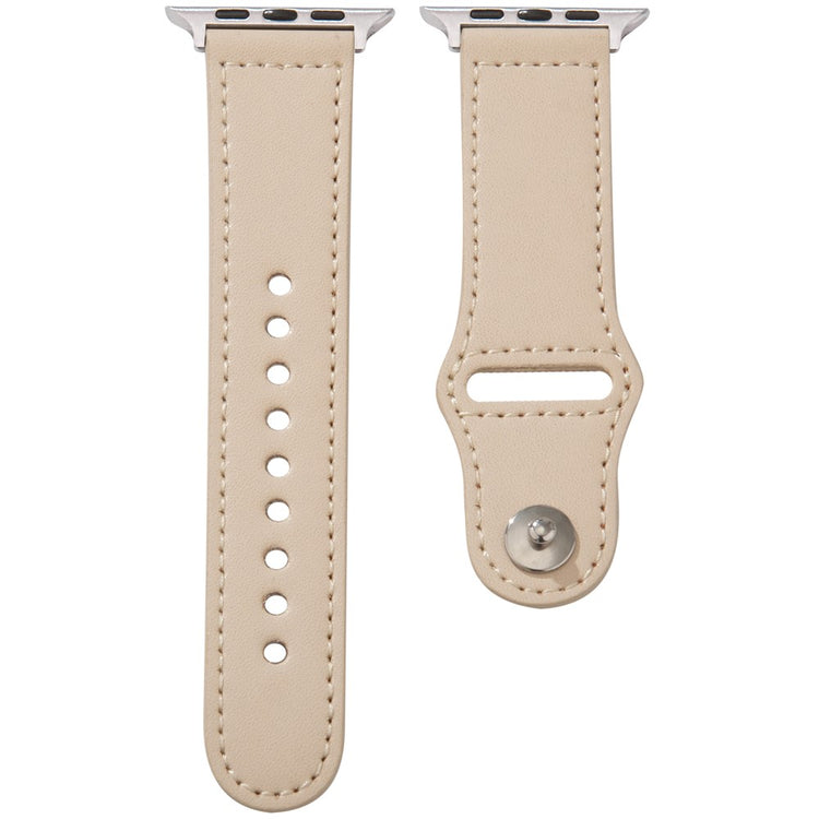 KALEBOL Apple Watch Series 41mm - 40mm - 38mm Watch Strap, Large Buckle - Apricot#serie_12