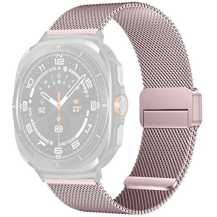 Samsung Galaxy Watch Ultra 47mm Milanese Mesh Steel Strap Magnetic Watch Band - Rose Pink#serie_2