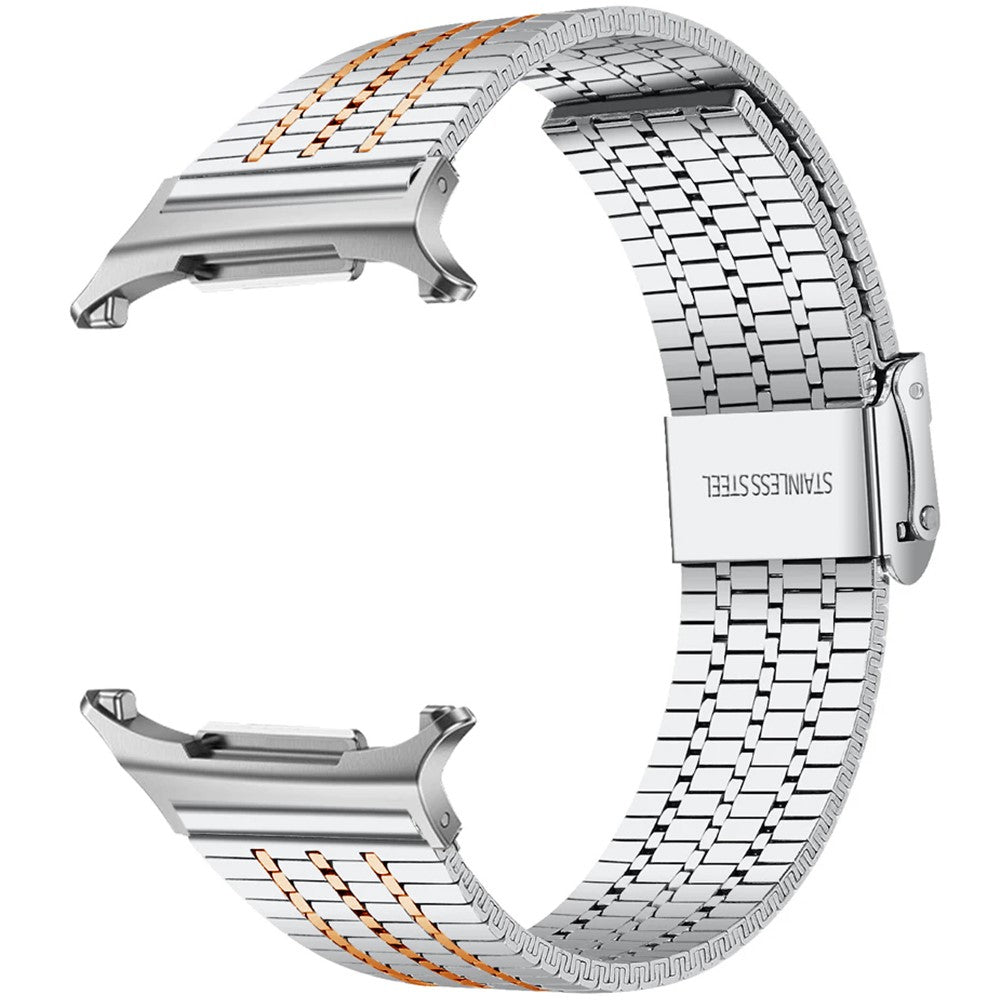 Watchband Samsung Galaxy Watch Ultra 47mm Stainless Steel Milanese Watch Strap - Silver+Rose Gold#serie_3