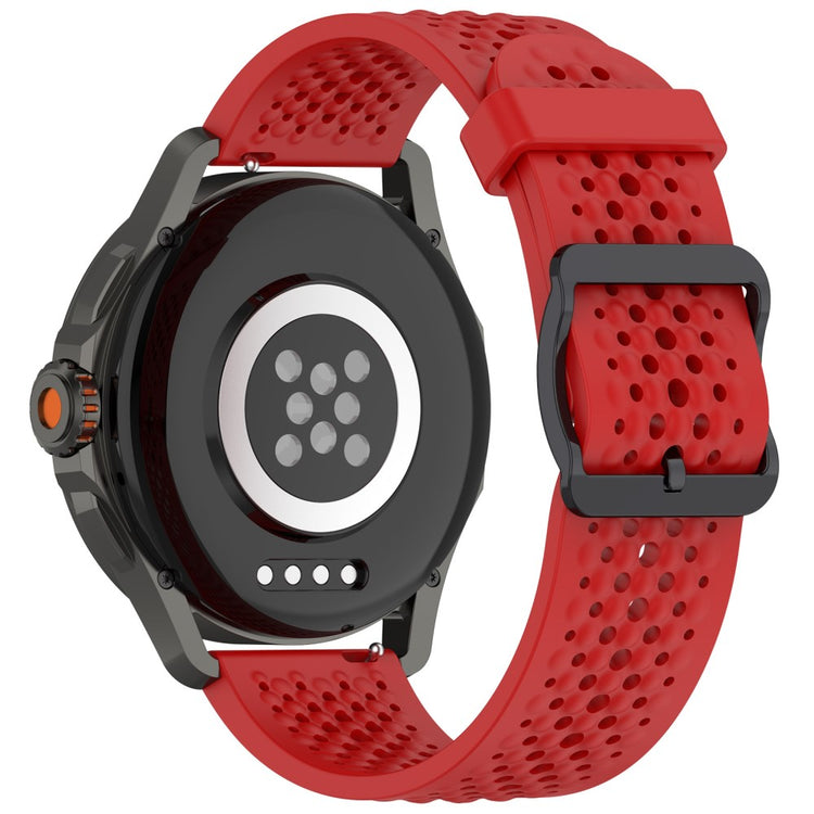 Samsung Galaxy Watch FE 40mm / Watch7 44mm / 40mm Silicone 20mm Multiple Holes Breathable Watch Strap - Red#serie_4