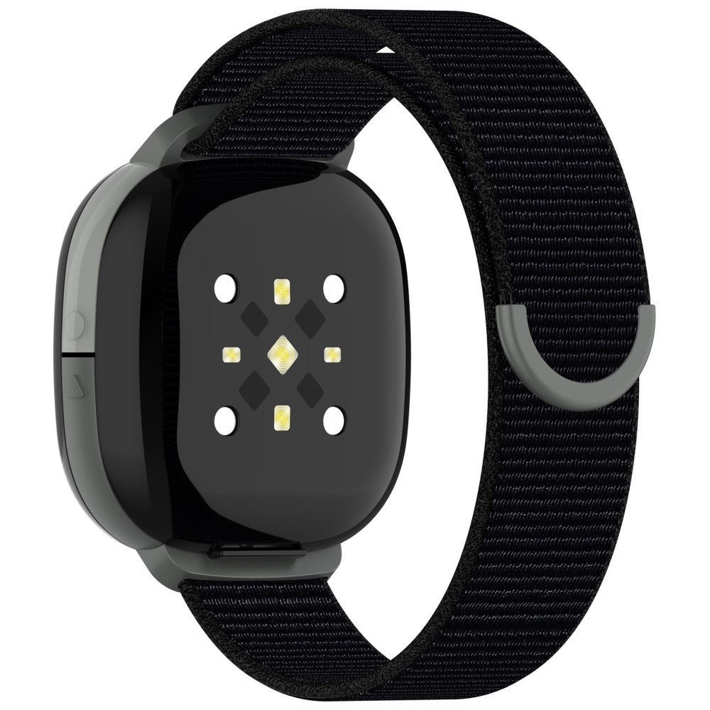 Fitbit Ace LTE Children Watch Watchband Round Tail Braided Nylon Wrist Strap - Black#serie_1