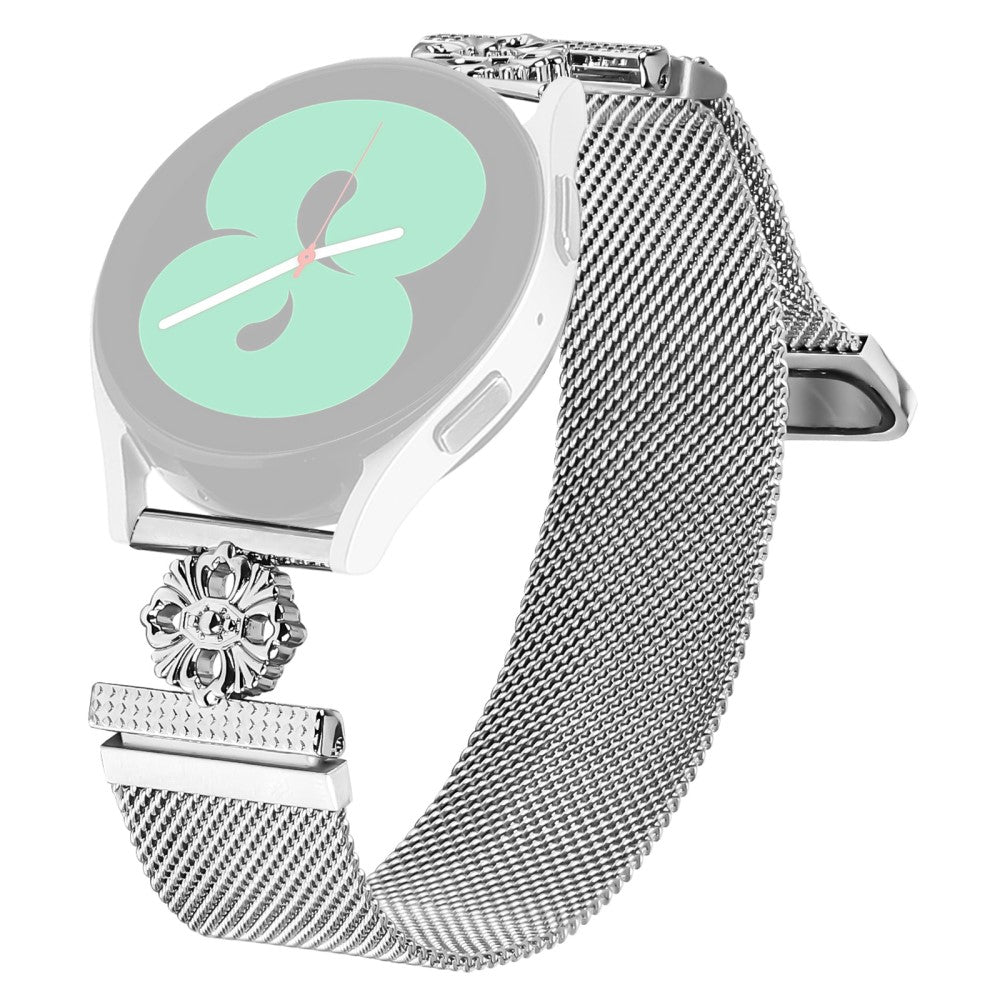 Huawei Watch GT 2 42mm Milanese Band Flower Stainless Steel Magnetic Mesh Watch Strap - Silver#serie_1