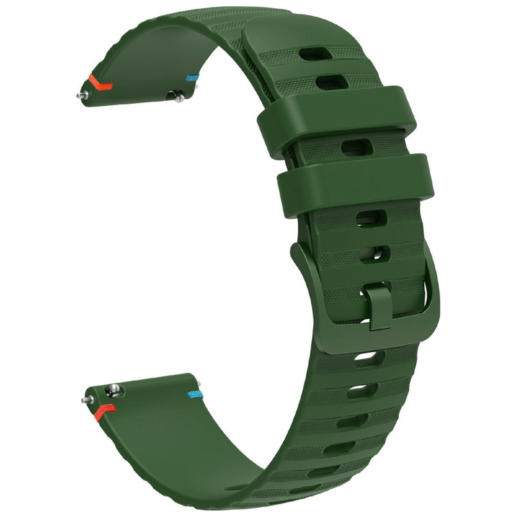 Huawei Watch GT 4 41mm / Garmin Venu 3S / Garmin Forerunner 265S Universal 18mm Silicone Watch Strap - Army Green#serie_8