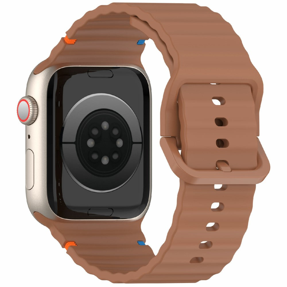 Apple Watch Series 41mm - 40mm - 38mm Silicone Watch Band - Brown#serie_10