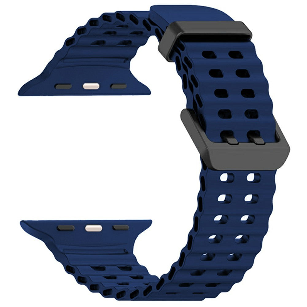 Silicone Strap for Apple Watch Series 49mm - 45mm - 44mm - 42mm Ocean Band - Midnight Blue#serie_10