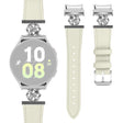 Molto Elegante Samsung Galaxy Watch 7 40mm / Samsung Galaxy Watch 7 44mm Vera Pelle E Metallo Universali Cinturino