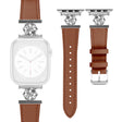 Assolutamente Piacevole Apple Smartwatch Vera Pelle E Metallo Universali Cinturino