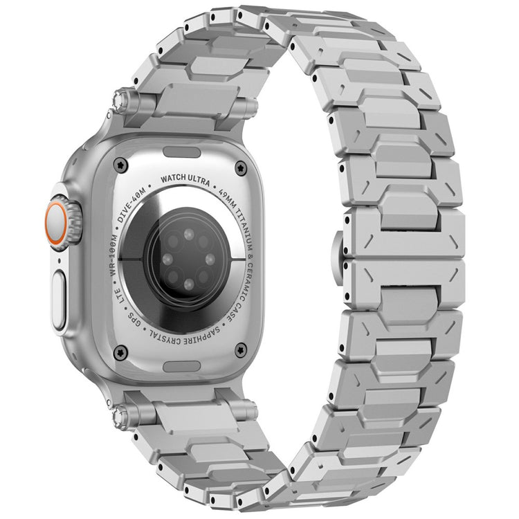 Strap for Apple Watch Series 49mm - 45mm - 44mm - 42mm Stainless Steel Band - Silver#serie_3